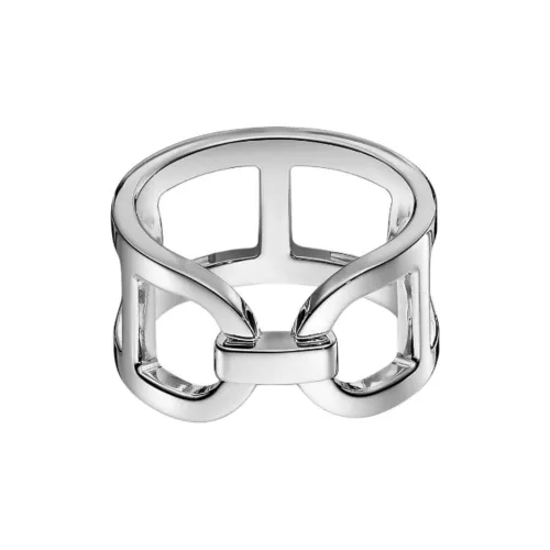 HERMES 925 Sterling Silver Rings Women's Silver