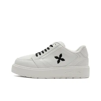 SMFK Wear Resistant Low Top Skateboard Shoes Women's Milk White