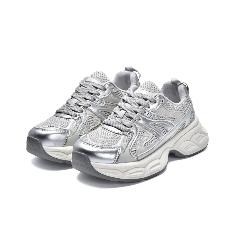 MISTERY Breathable Lightweight Low-Top Chunky Sneakers Women's-2