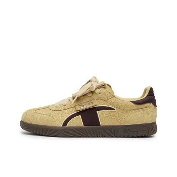 Champion T Head German Army Trainers Champ T Trainer Low Top Skateboard Shoes Men's Resin Yellow/Burgundy