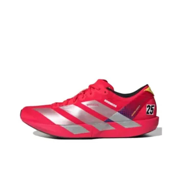 Adidas Adizero Adios 9 Anti Slip Wear Resistant Low Top Running Shoes Men's Red