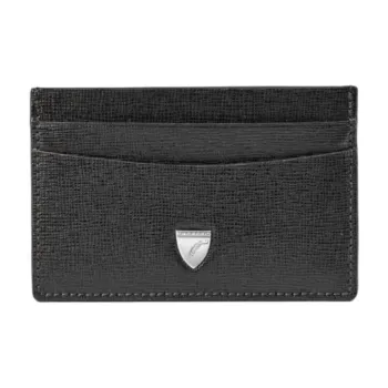 Aspinal Of London Full Grain Leather Card Holder Women's Black