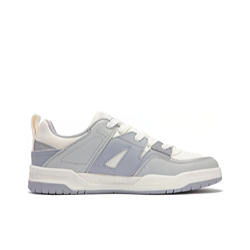 361° Slip Resistant Cushioning Lightweight Low Top Skateboard Shoes Men's Gray White-1