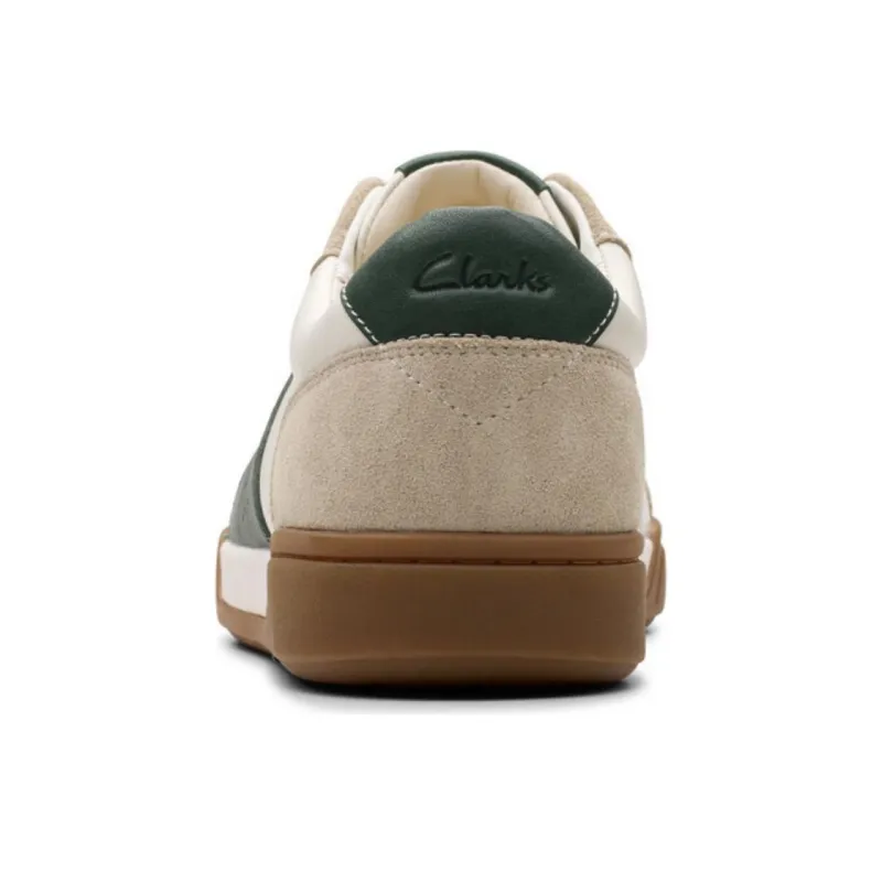 Clarks CraftLoop Slip Resistant Low Top Skateboard Shoes Men's Beige Gray Green-3