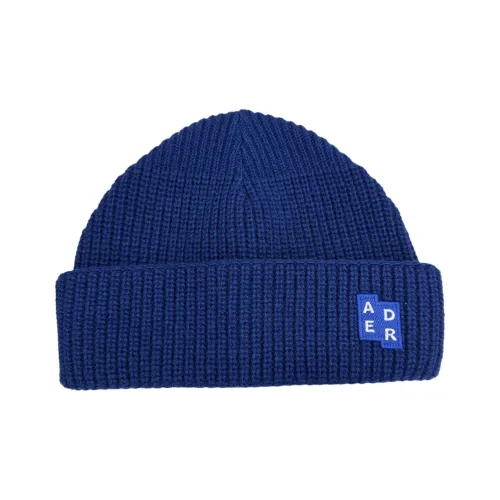 ADER ERROR Wool Acrylic Beanies Unisex Blue