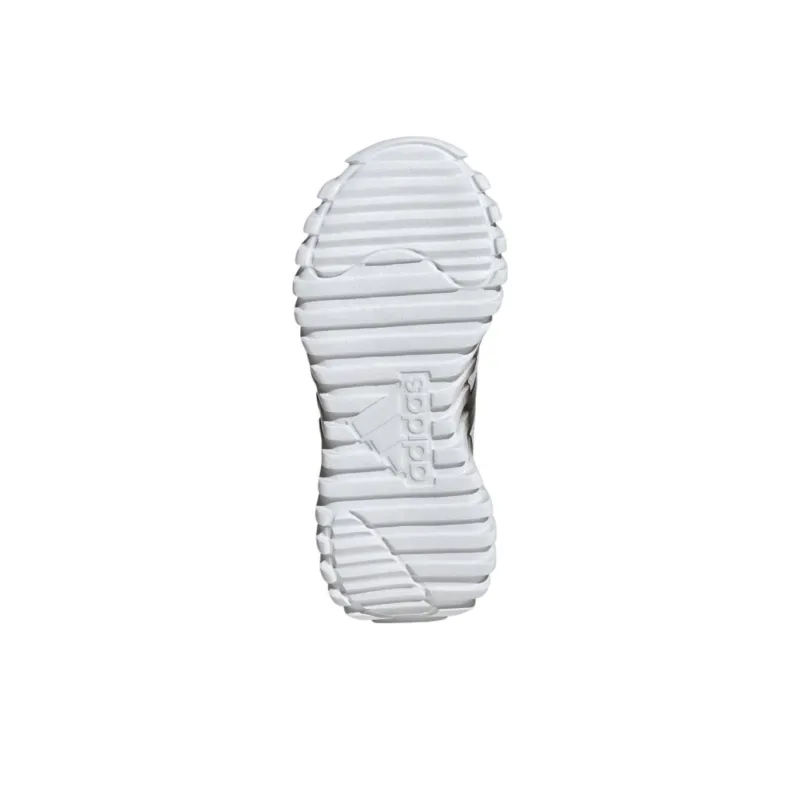 Adidas Kaptir Flow Anti Slip Wear Resistant Low Top Kids Lifestyle Shoes White/Black Teenagers-4