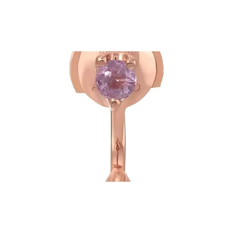 Anita Ko 18K Rose Gold Orbit Sapphire Single Earring-1