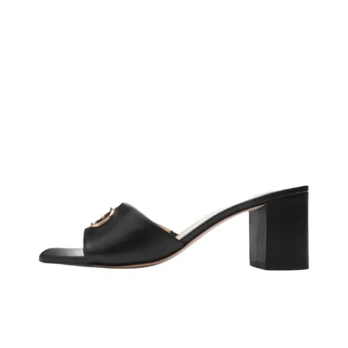 COACH Slide Slippers 6.5cm Women's Black