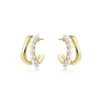 WAW Gold Plated Copper Earrings Women's