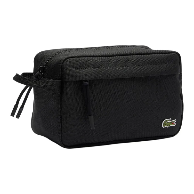 LACOSTE Polyester Toiletry Bag Unisex Black-1