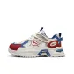 Beige Red Blue