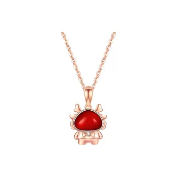 CHINA GOLD Agate Necklaces Women's