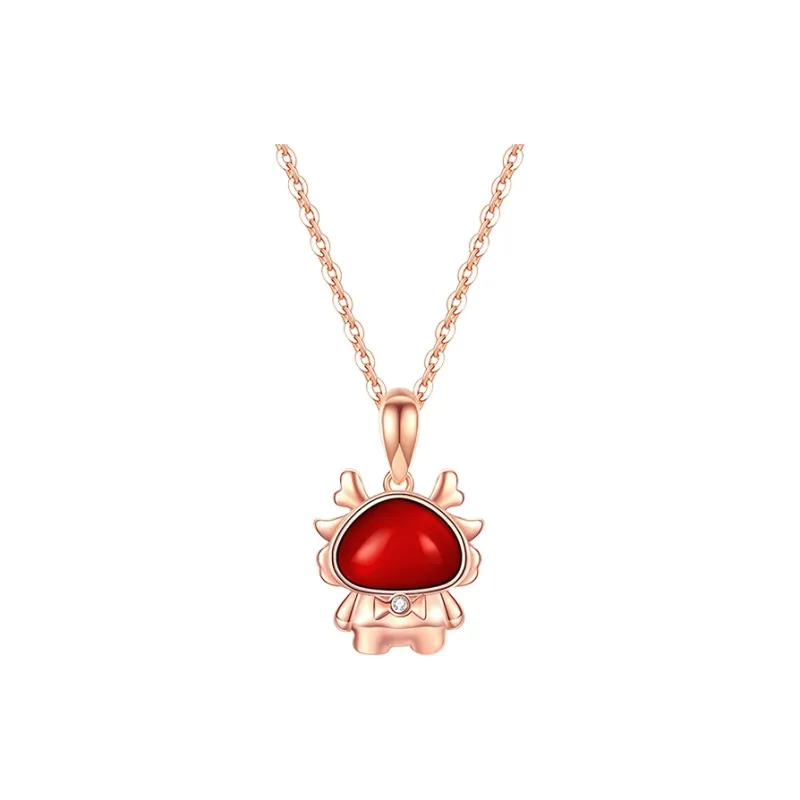 CHINA GOLD Agate Necklaces Women's-0