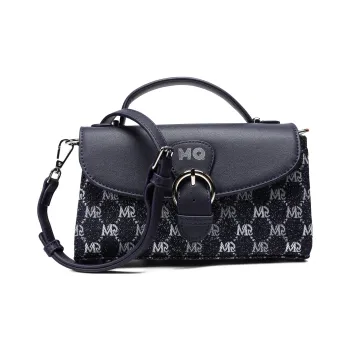 MQ Polyester Small Square Bag Messenger Bag Handbag Crossbody Bag Women's Dark Blue