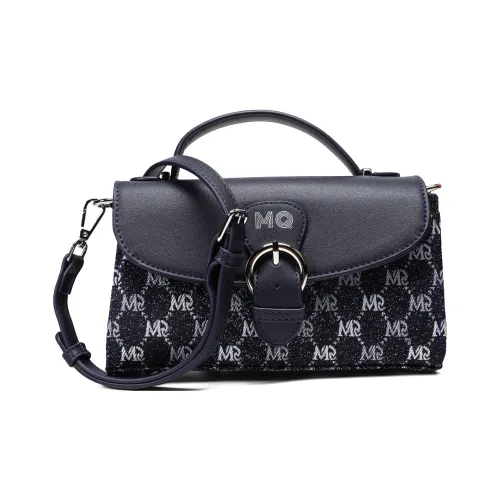 MQ Polyester Small Square Bag Messenger Bag Handbag Crossbody Bag Women's Dark Blue