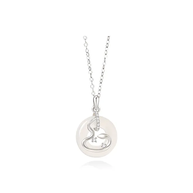 Chongqing Gold Store Chalcedony Necklaces Unisex-5