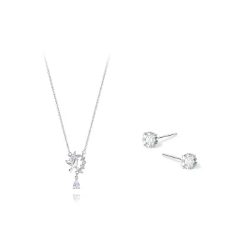 KUMET Sterling Silver Necklaces Women's Same For Couples