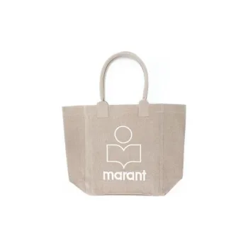 ISABEL MARANT Cotton Tote Bag, Shopping Bag, Handbag Regular Women's Beige