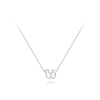 BLANK IN BLANK Sterling Silver Necklaces Women's Bestie Girlfriend Couple Box