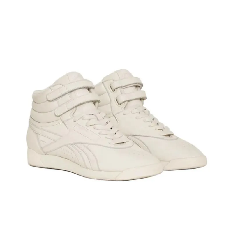 Reebok x Anine Bing Freestyle Hi High-Top Skateboard Shoes Women's Ivory White-2