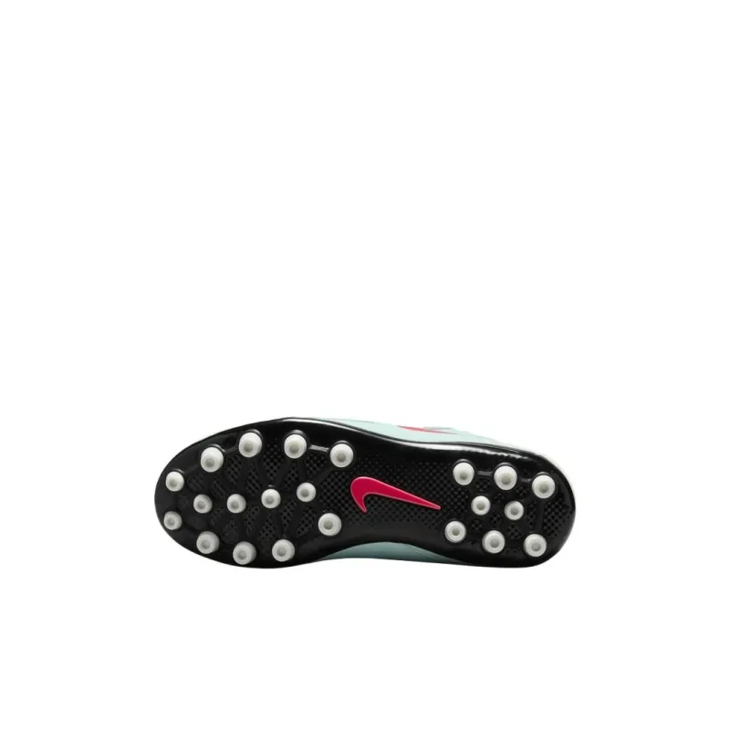 Nike Phantom Luna 2 Slip Resistant Shock Absorbers Mid Top Kids' Soccer Shoes Mint Green/Atomic Red/Gray Black Kids'-4