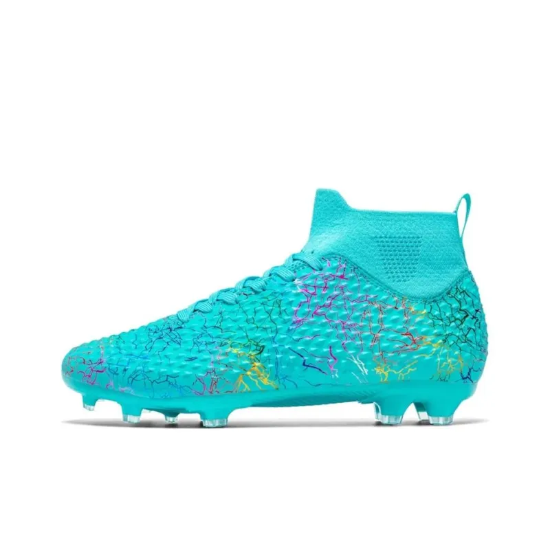 BIANSULONG FG Rubber Long Studs Soft Ground Firm Ground Cushioned Slip-Resistant Abrasion-Resistant Soccer Shoes Unisex-0
