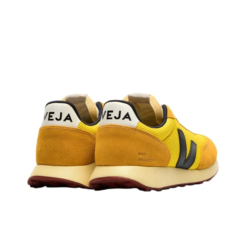 VEJA Rio Branco Low Top Casual Shoes Unisex Yellow-3