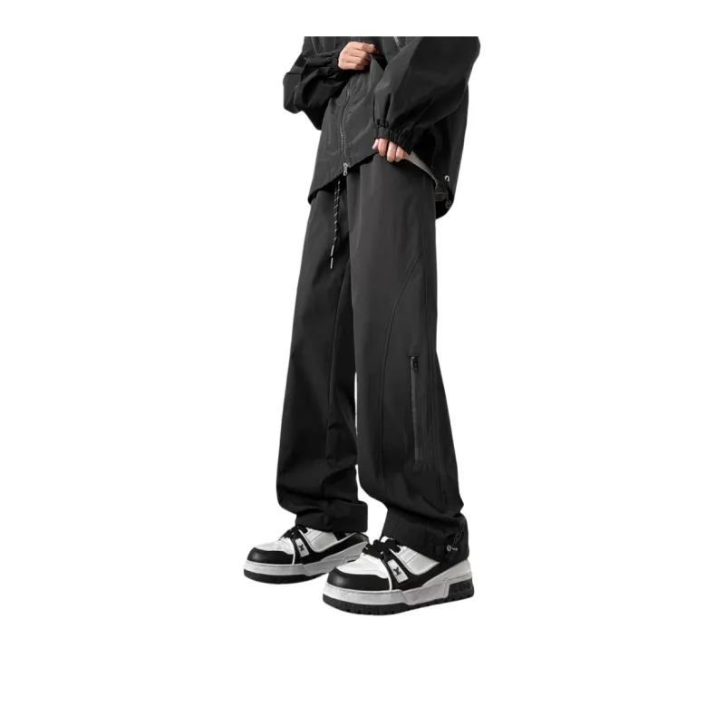 PAINT STAIN Casual Pants Unisex Black-0