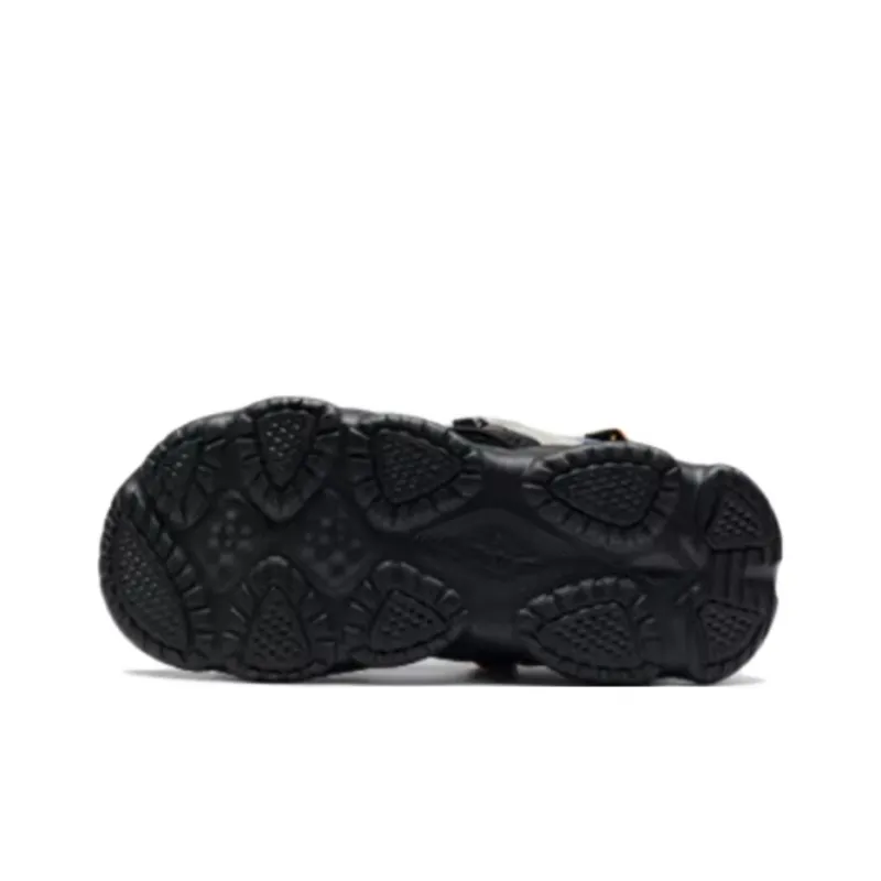 XTEP Beach Sandals Men's Black Green-3