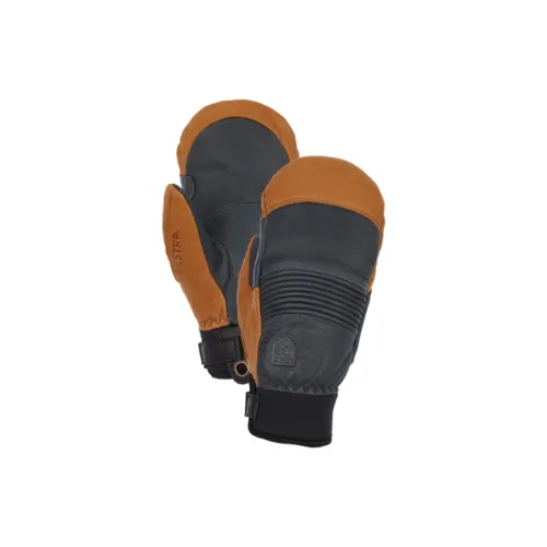 HESTRA Cow Leather Polyester Sports Gloves Men's Brown