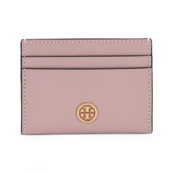 TORY BURCH Cow Leather Card Holder Women's Pink