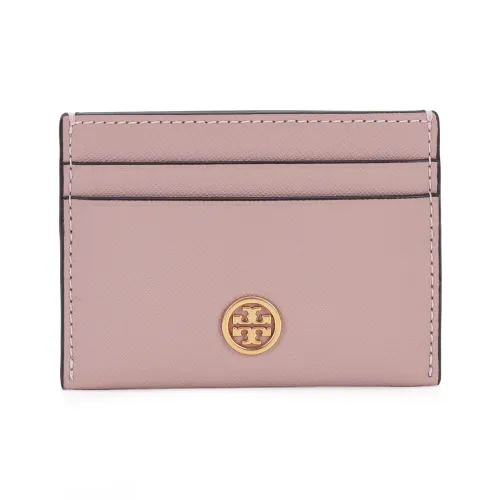TORY BURCH Cow Leather Card Holder Women's Pink