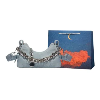 Elsvet Pu Crossbody Bag, Shoulder Bag, Handbag Regular Women's Light Blue/Dark Blue/Gray