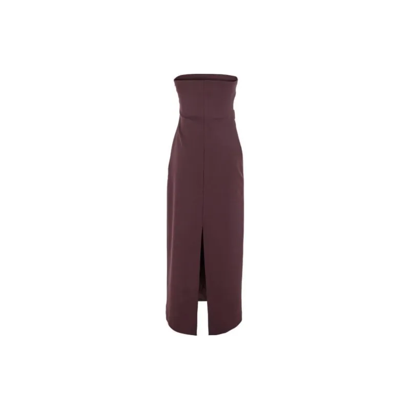 BE PLAIN Sleeveless Dress Women's Bordeaux-1