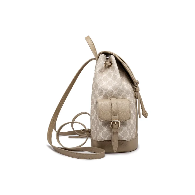 Pepsi PVC Backpack Regular Women's Black/Brown/Khaki-12