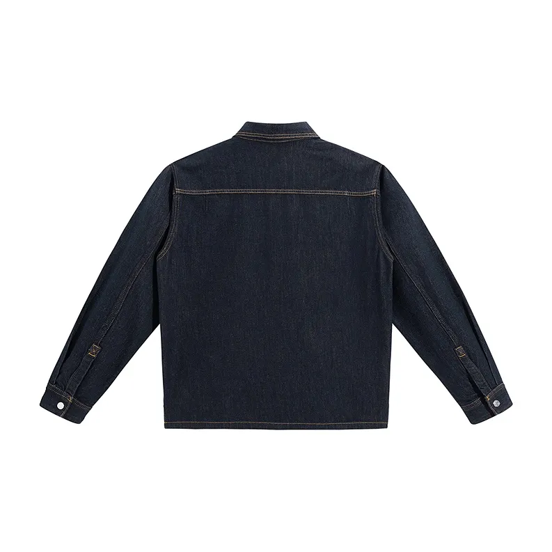 PEACEBIRD MEN Jackets Men Denim Dark Blue 1-1
