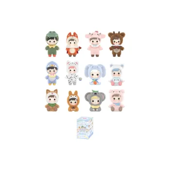 POP MART HACIPUPU Animal Applique Animal Collection Blind Box Products Single Mystery Box/Full Box 12 Pcs