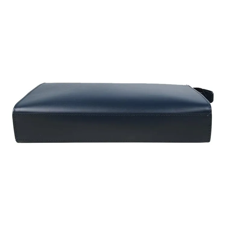 MONTBLANC Meisterstuck Cow Leather Clutch Men's Dark Blue-4