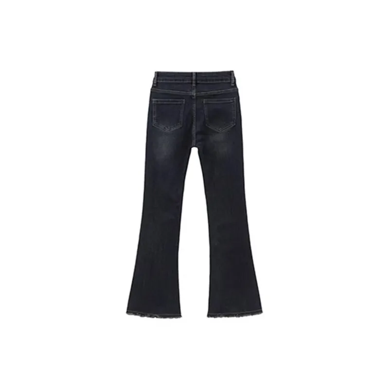 HDFULERN Jeans Women's Vintage Blue-1