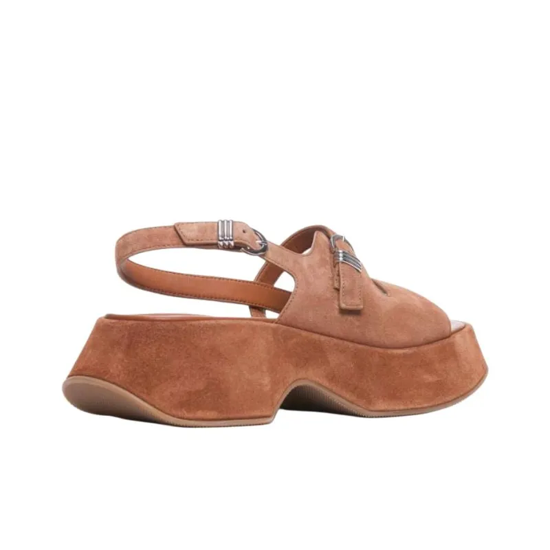 Vic Matie Strap Sandals 6cm Women's Brown-3