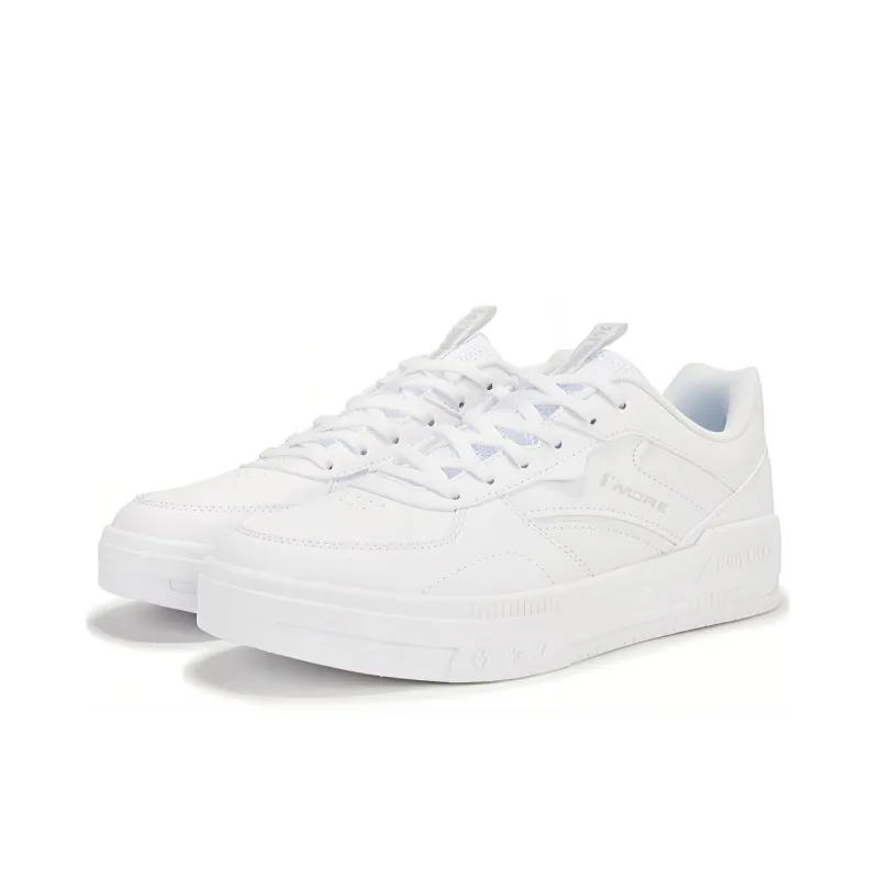 361° Air Force One Slip Resistant Cushioning Low Top Skateboard Shoes Men's White-1