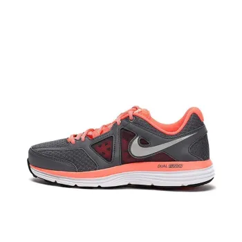Nike Dual Fusion Anti Slip Wear Resistant Low Top Running Shoes Women's Gray Orange