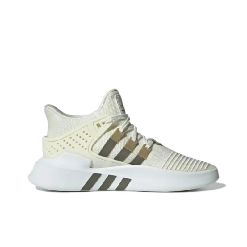 Adidas Originals Eqt Bask Adv Mid Top Casual Shoes Unisex White Green Brown-1