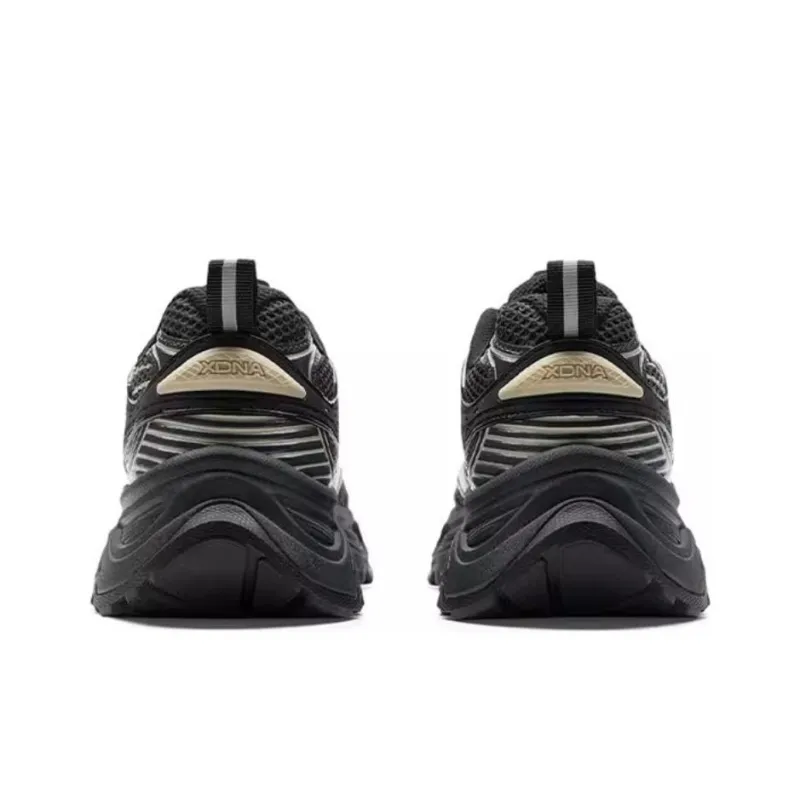 XTEP Cushioned Slip Resistant Breathable Low Top Chunky Sneakers Men's Black-2