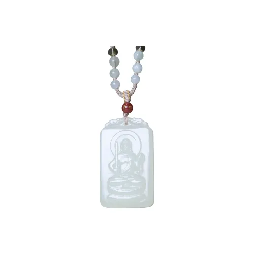 Ingenuity Hetian Jade Necklaces White Jade Unisex