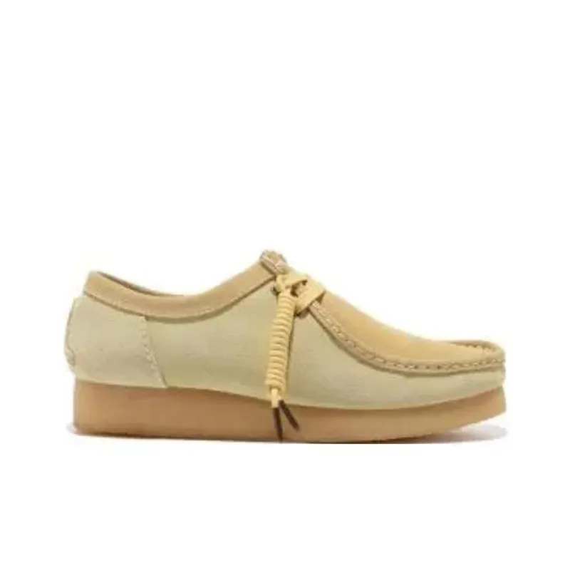 CLARKS ORIGINALS x LiNing Durable Breathable Low Top Sports Casual Shoes Men's Green Yellow-1