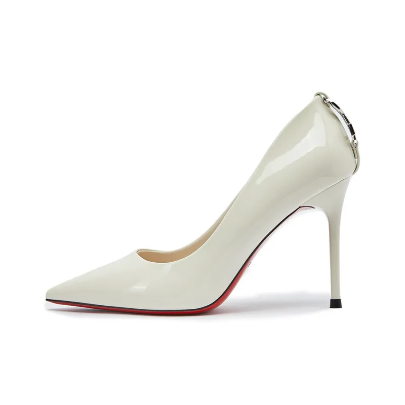 POOQ Slim Heel High Heels 9CM Women's-6