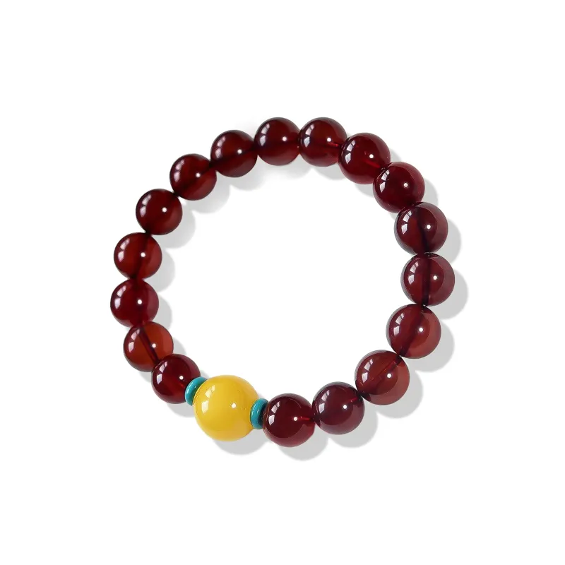 Gu He Amber/Beeswax Bracelets Unisex-0