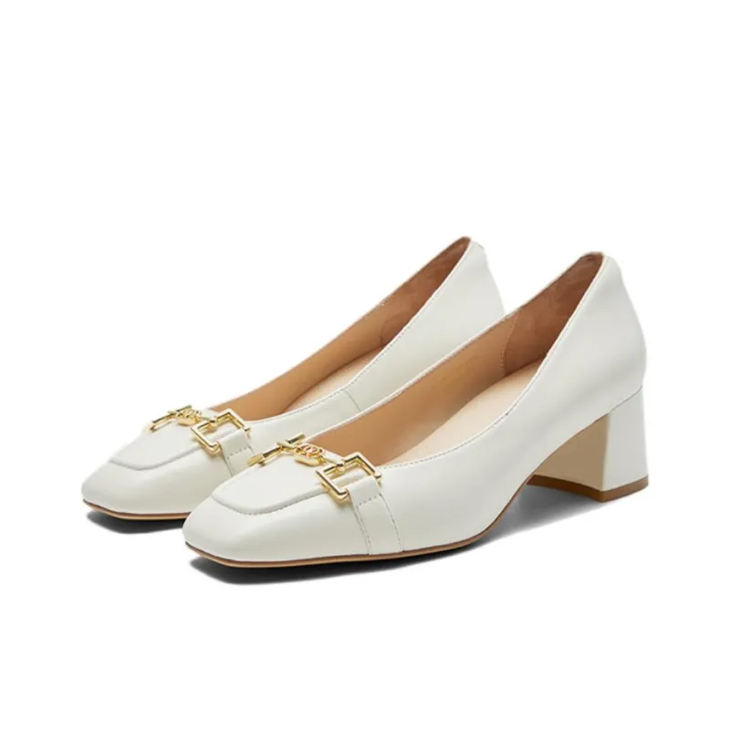 NINE WEST Chunky Heel High Heels 5.2cm Women's-8