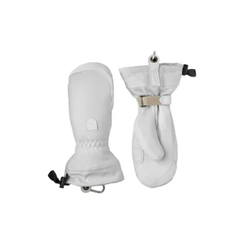 HESTRA Goatskin Gloves Women's White